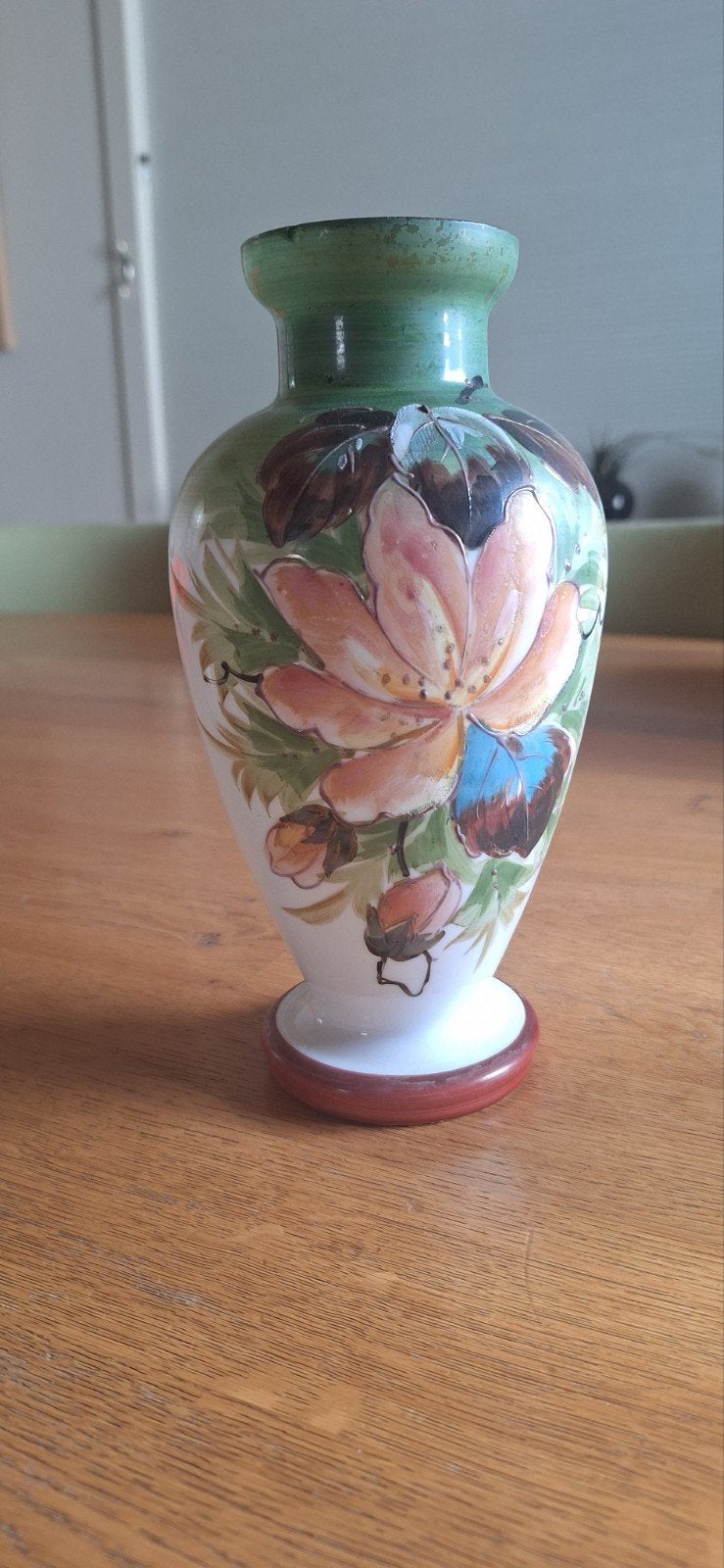 Opaline glazen vaas, Antiek en Kunst, Ophalen of Verzenden