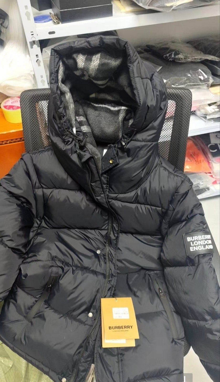Burberry jas, Kleding | Heren, Ophalen, Zo goed als nieuw, Zwart