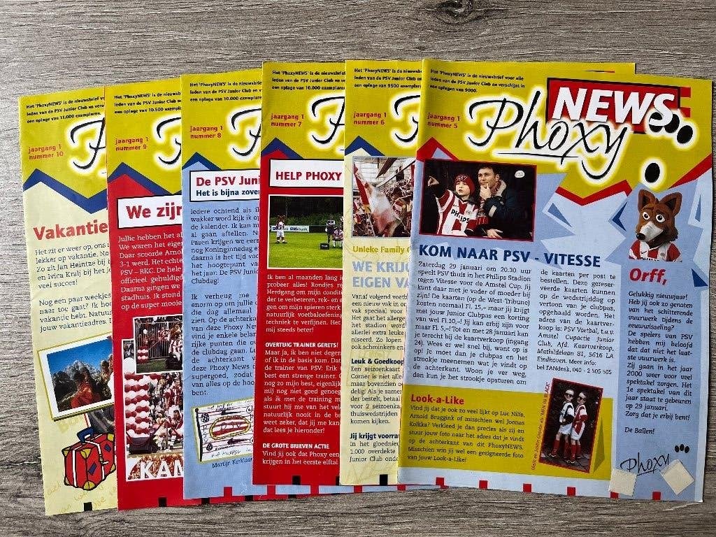 Jaargang 1 PSV Phoxy, Verzamelen, Ophalen of Verzenden, Gebruikt, PSV, Boek of Tijdschrift