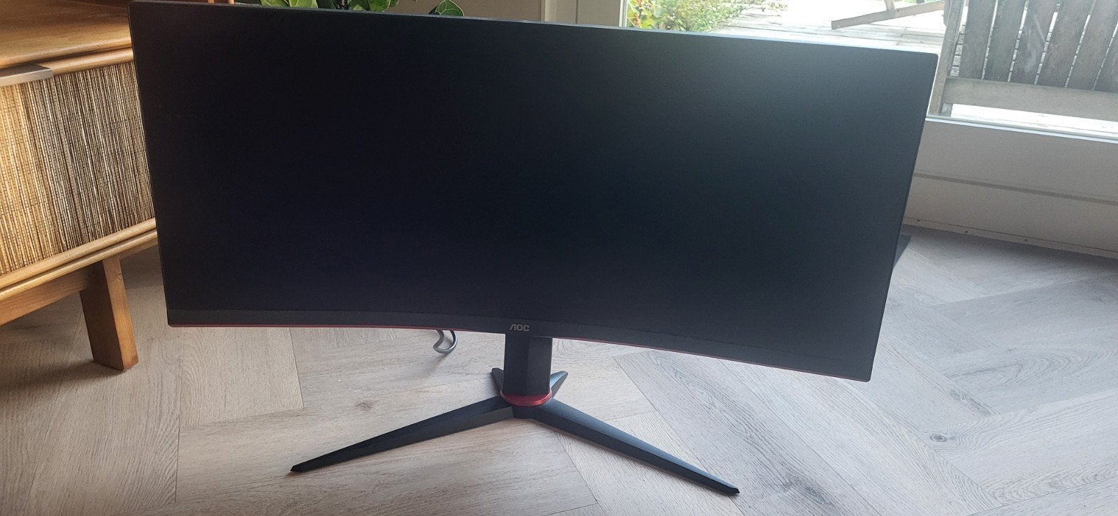 monitor 34 ich, Computers en Software, 101 t/m 150 Hz, VA, AOC, Zo goed als nieuw
