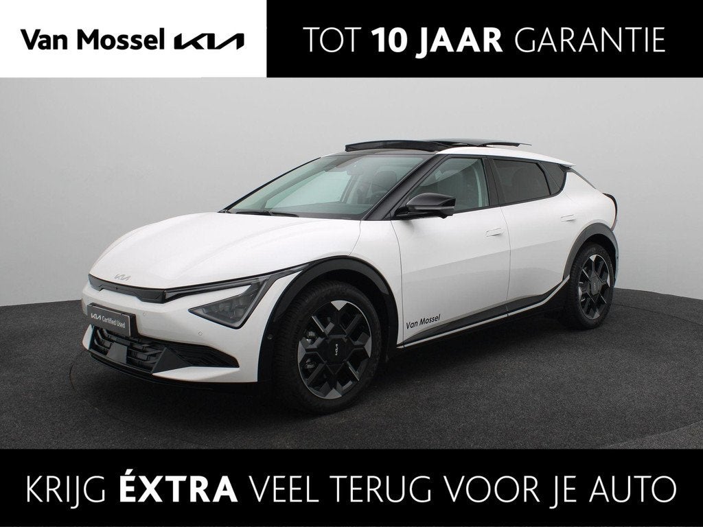 Kia EV6 Plus Advanced 84 kWh | LED | Stoel Stuur Verwarming, Auto's, Kia, Achterwielaandrijving, Lichtsensor, 1960 kg, Wit