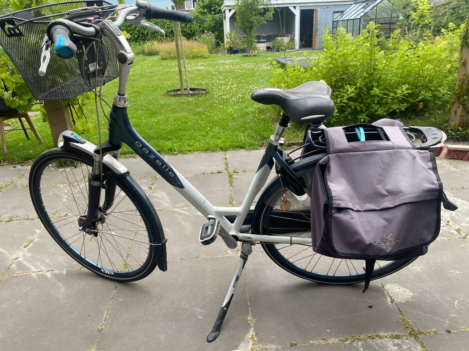 Gazelle Montreux Limited Damesfiets met Mand en Fietstassen, Fietsen en Brommers, Ophalen, Velgrem, 47 tot 50 cm, Gazelle