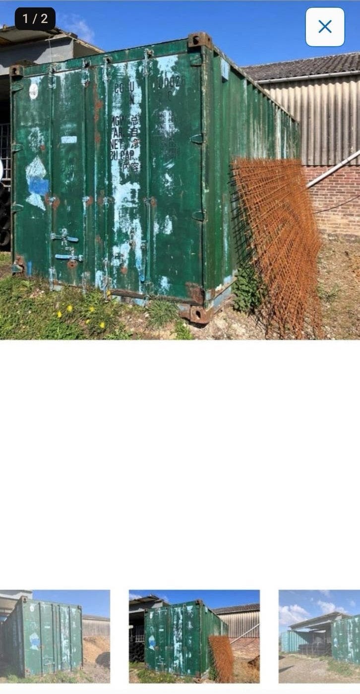 20ft Zeecontainer / Opslagcontainer (COSU), Ophalen, Gebruikt