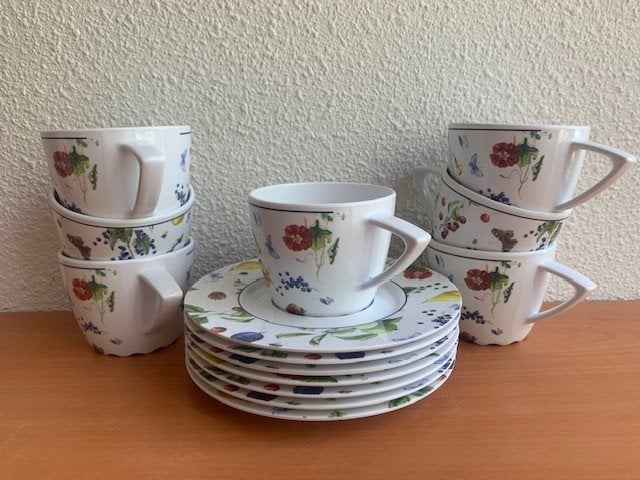 Mepal Rosti Wave: kop en schotel Janneke Brinkman, Caravans en Kamperen, Kampeeraccessoires, Lochem, Ophalen of Verzenden, Zo goed als nieuw