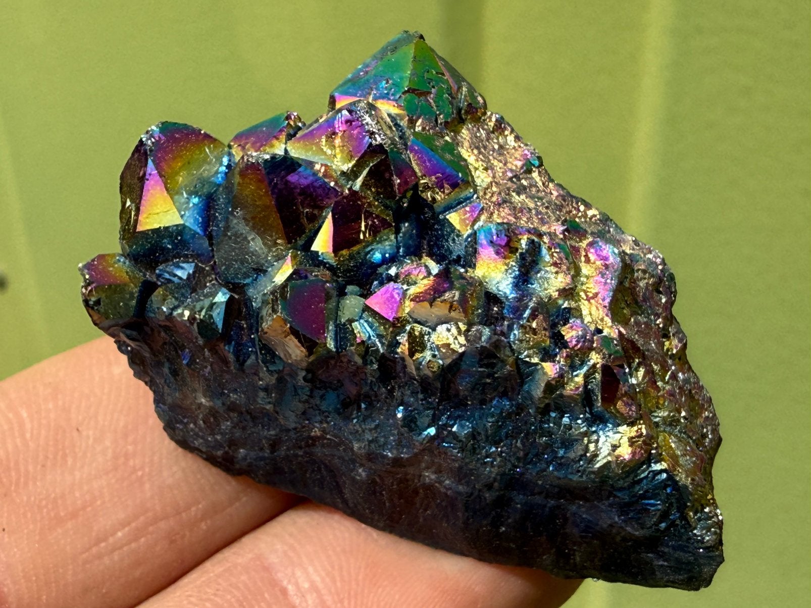 Titanium aura kwarts mineralen, Ophalen of Verzenden, Mineraal