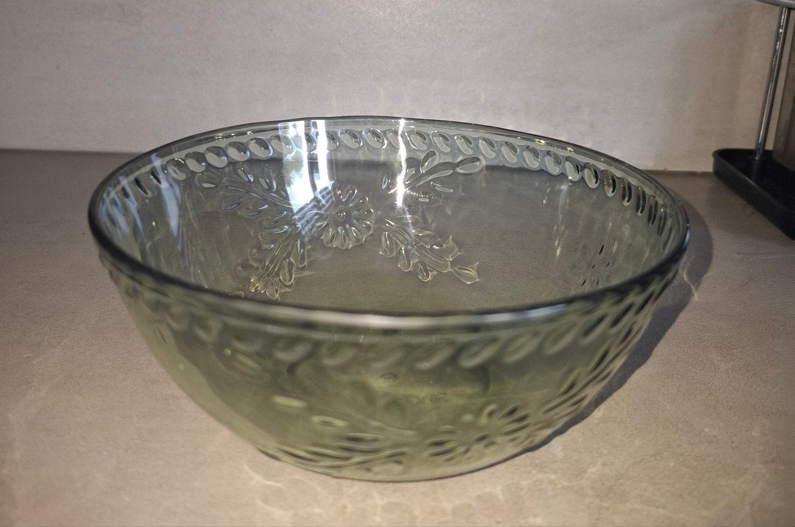 8x Acryl donkere kom, schaaltje met bloemen van Zara Home, Overige materialen, Ophalen of Verzenden, Zo goed als nieuw, Kom(men)