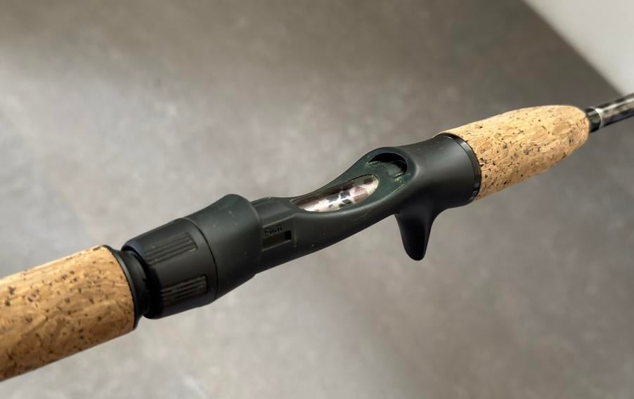 Reel hengel vagner magic v-baitcast 10, Watersport en Boten, Hengelsport | Roofvissen, Ophalen of Verzenden, Zo goed als nieuw