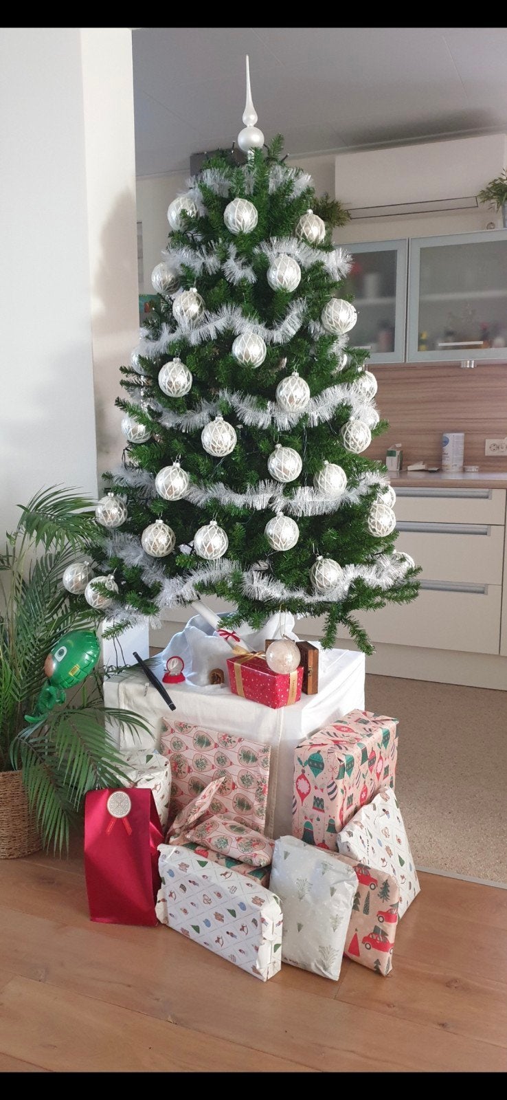 Kerstboom kunst, 1.50 hoog, Ophalen, Gebruikt