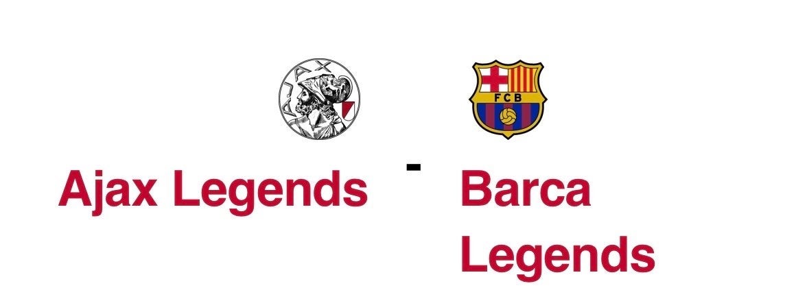 Ajax barcalona legends f side 35€ per stuk