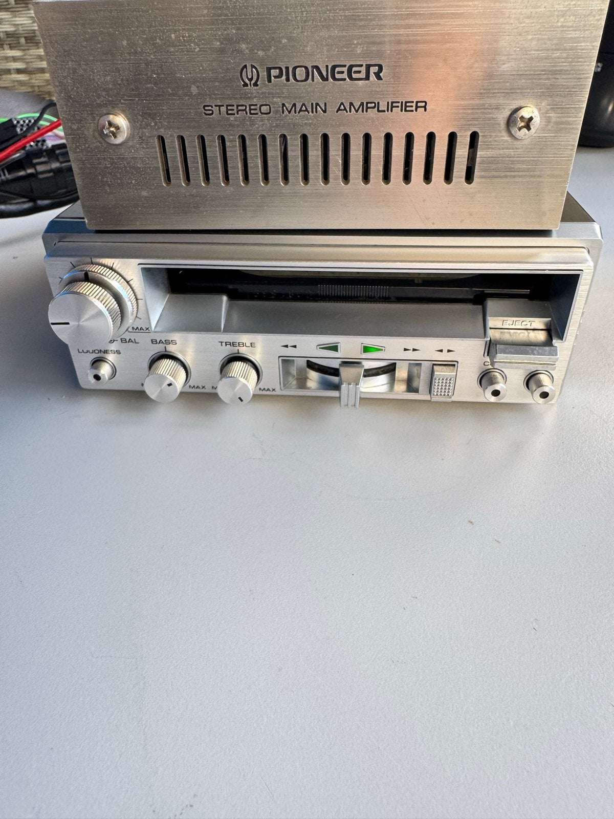Pioneer KP-77G Cassettedeck & GM-40 Versterker Set, Ophalen of Verzenden, Zo goed als nieuw