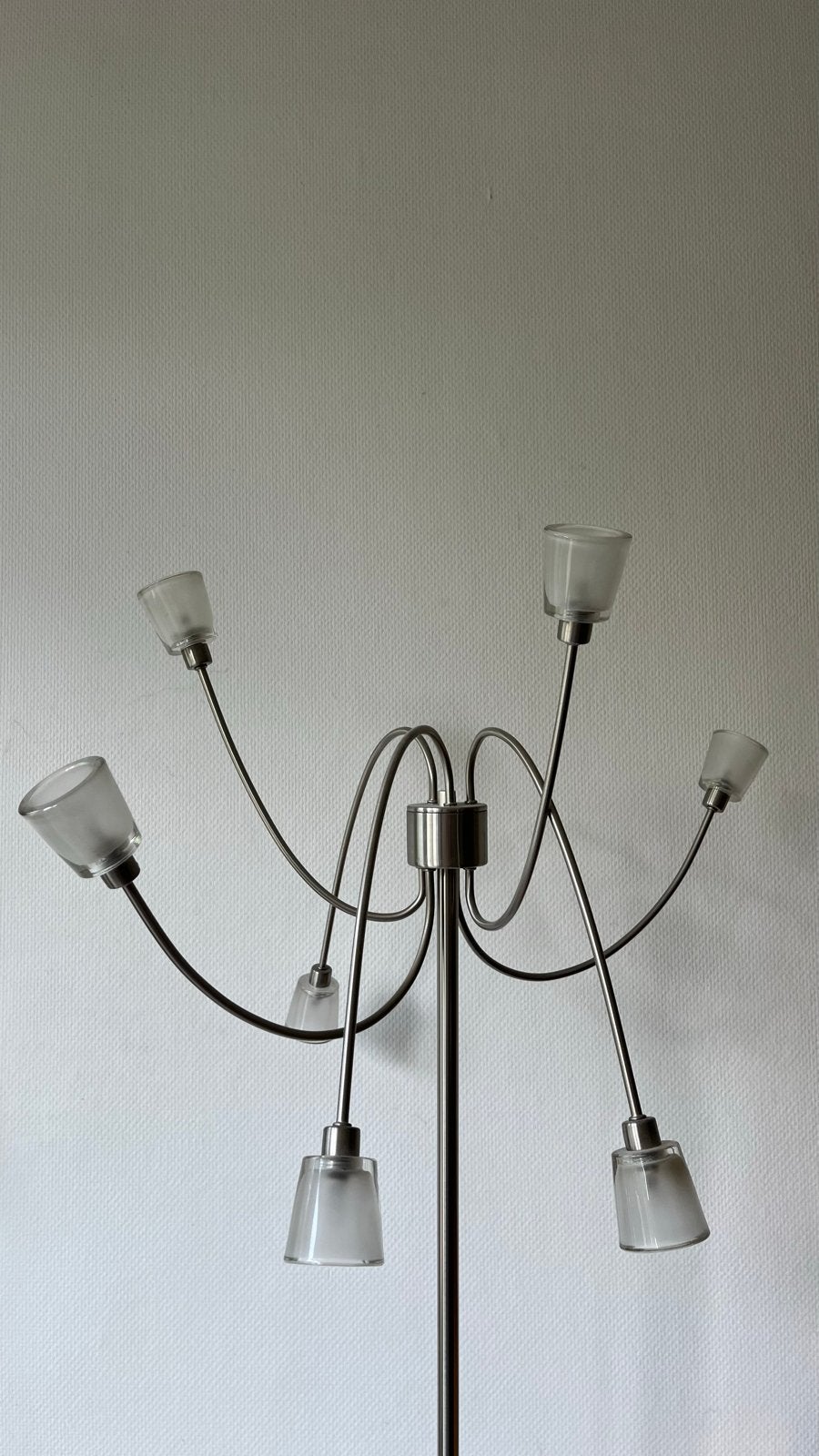 IKEA Kryssbo moderne vloerlamp met 6 lichtpunten, Ophalen, Gebruikt, Overige fittingen, Metaal