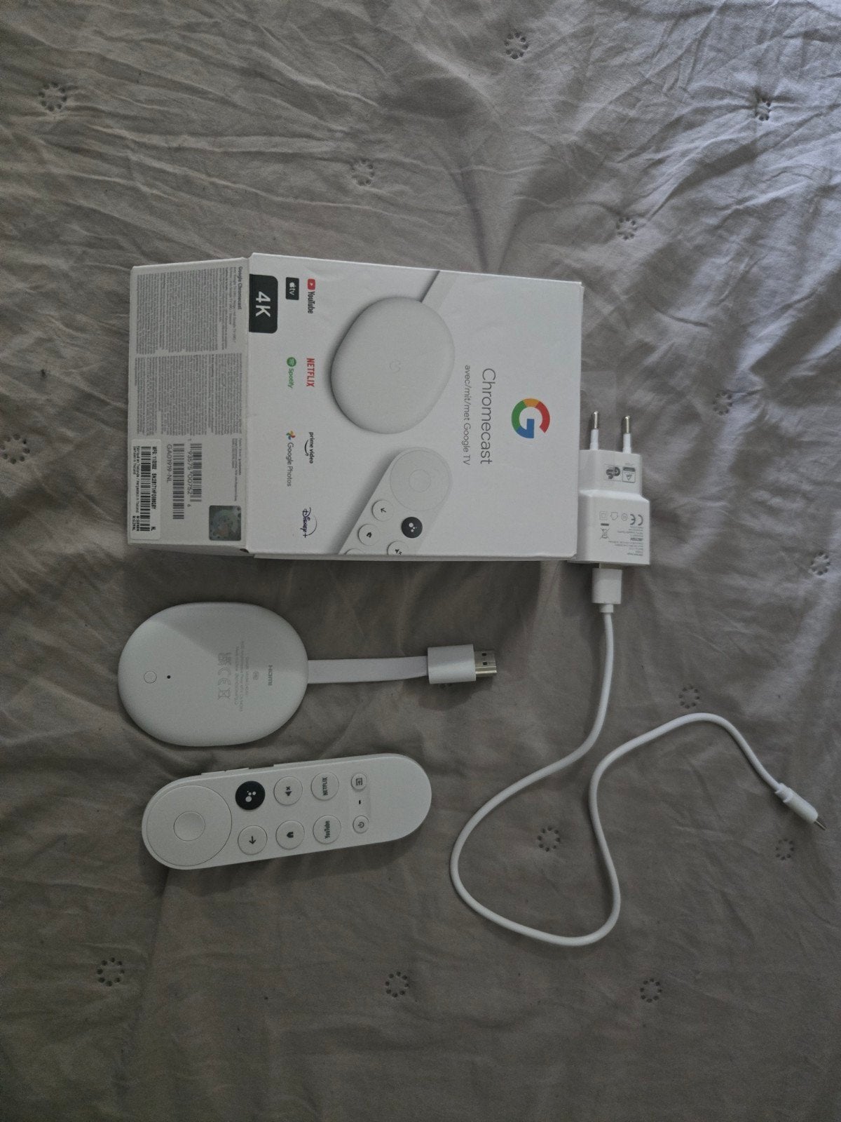 Chromecast HD met Google TV - Compleet en Zo Goed als Nieuw, Ophalen of Verzenden, Zo goed als nieuw, HDMI
