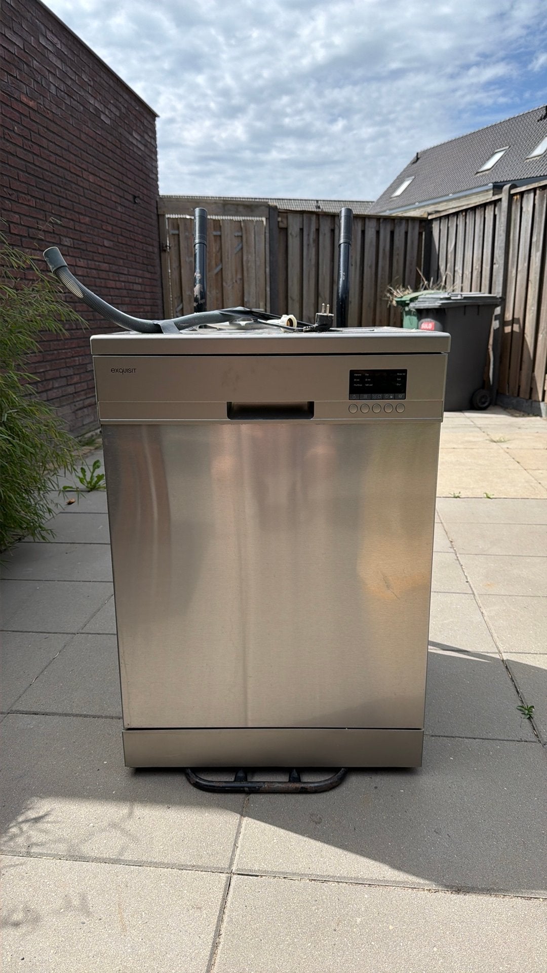 Exquisit Vaatwasser GSP3512-7 Inox, Witgoed en Apparatuur, Vaatwasmachines, Ophalen, Gebruikt, 85 tot 90 cm, Eco programma