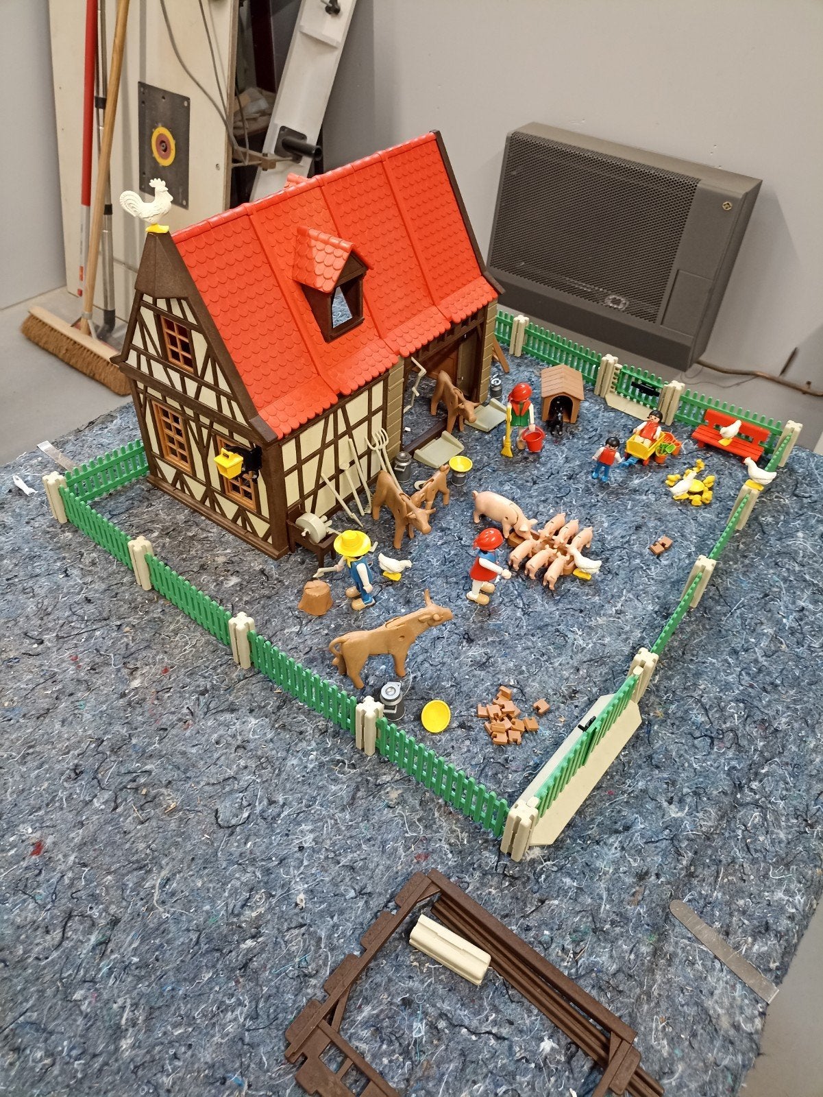 Playmobil Boerderij met dieren en figuren, Gebruikt, Gebouw, Complete set, Ophalen of Verzenden