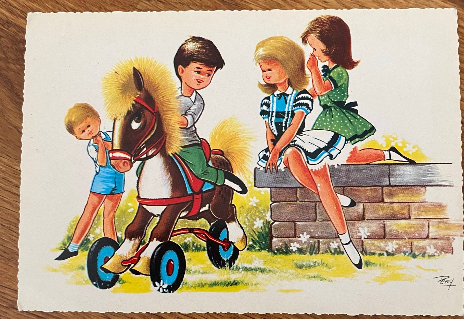 Vintage Ansichtkaarten: Kinderen & Beren (Jaren '60), Ophalen of Verzenden, 1960 tot 1980, Ongelopen