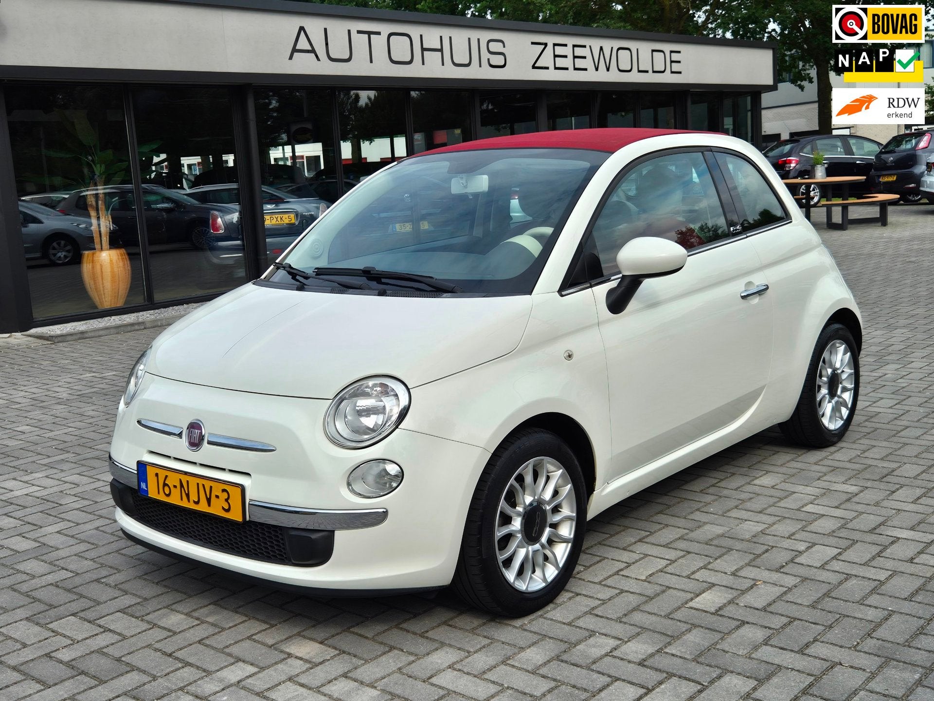 Fiat 500 C 1.2 Lounge AUTOMAAT NAP!, Euro 5, Gebruikt, 4 cilinders, Cabriolet
