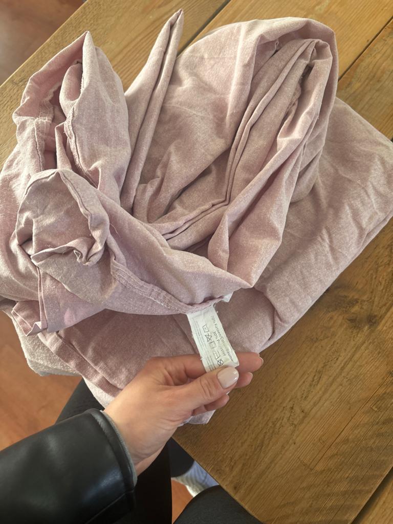 Roze Dekbedovertrek - Zacht en Comfortabel, Gebruikt, Dekbedovertrek, Tweepersoons, Ophalen of Verzenden