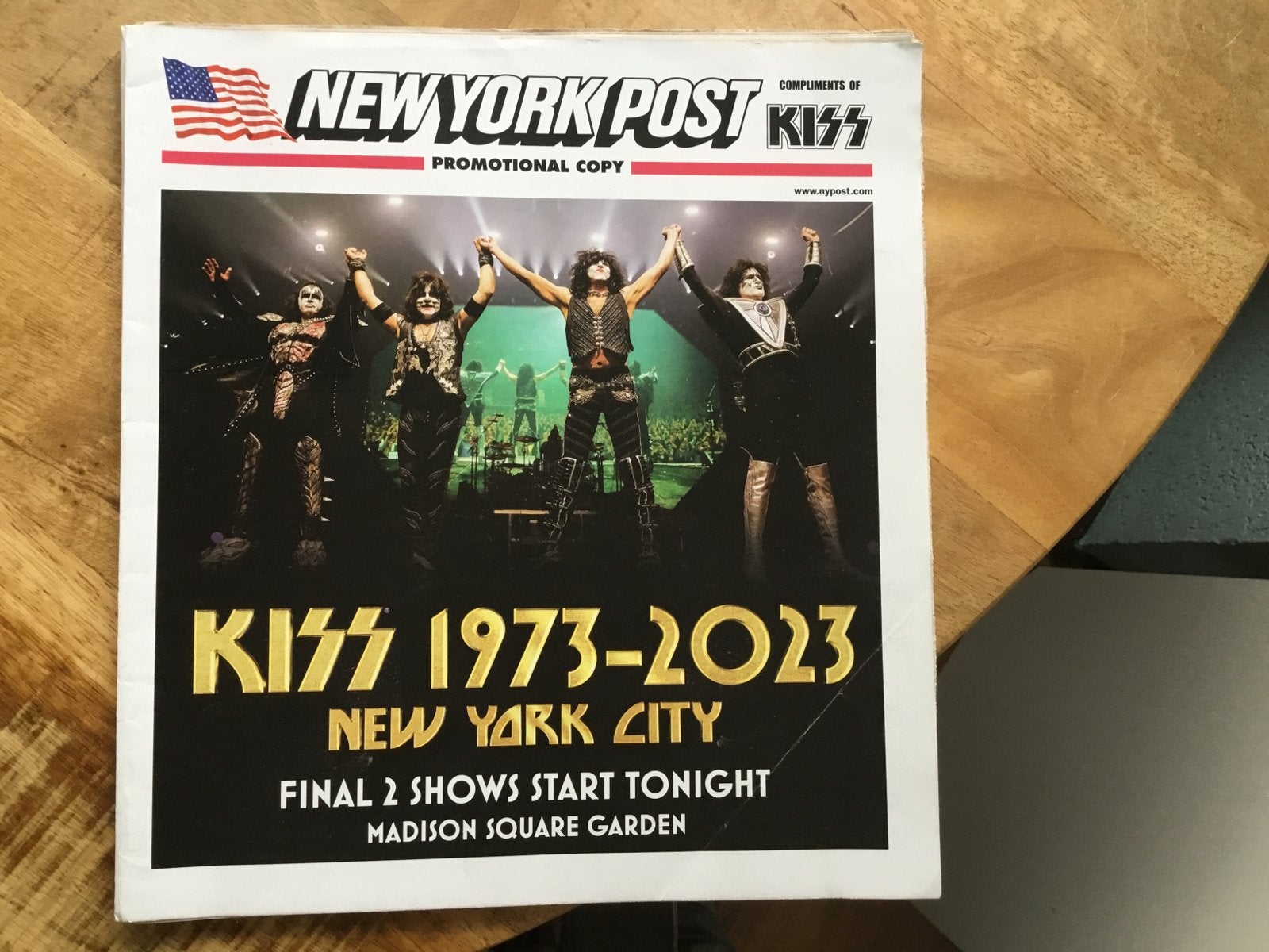 New York Post KISS Promotie-editie 1973-2023, Verzamelen, Ophalen of Verzenden, Zo goed als nieuw