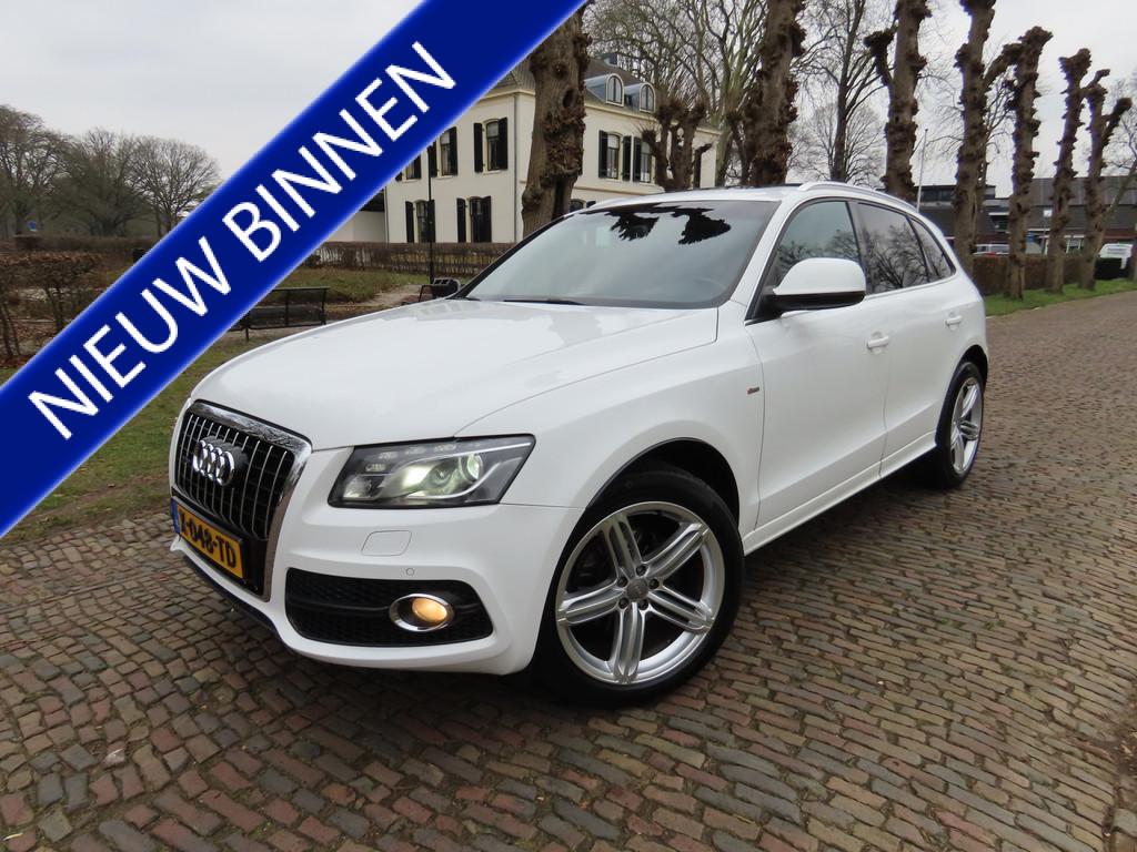 Audi Q5 3.2 FSI quattro Pro Line S-Line Panoramadak Leer Mem, Gebruikt, Wit, Leder, Bedrijf
