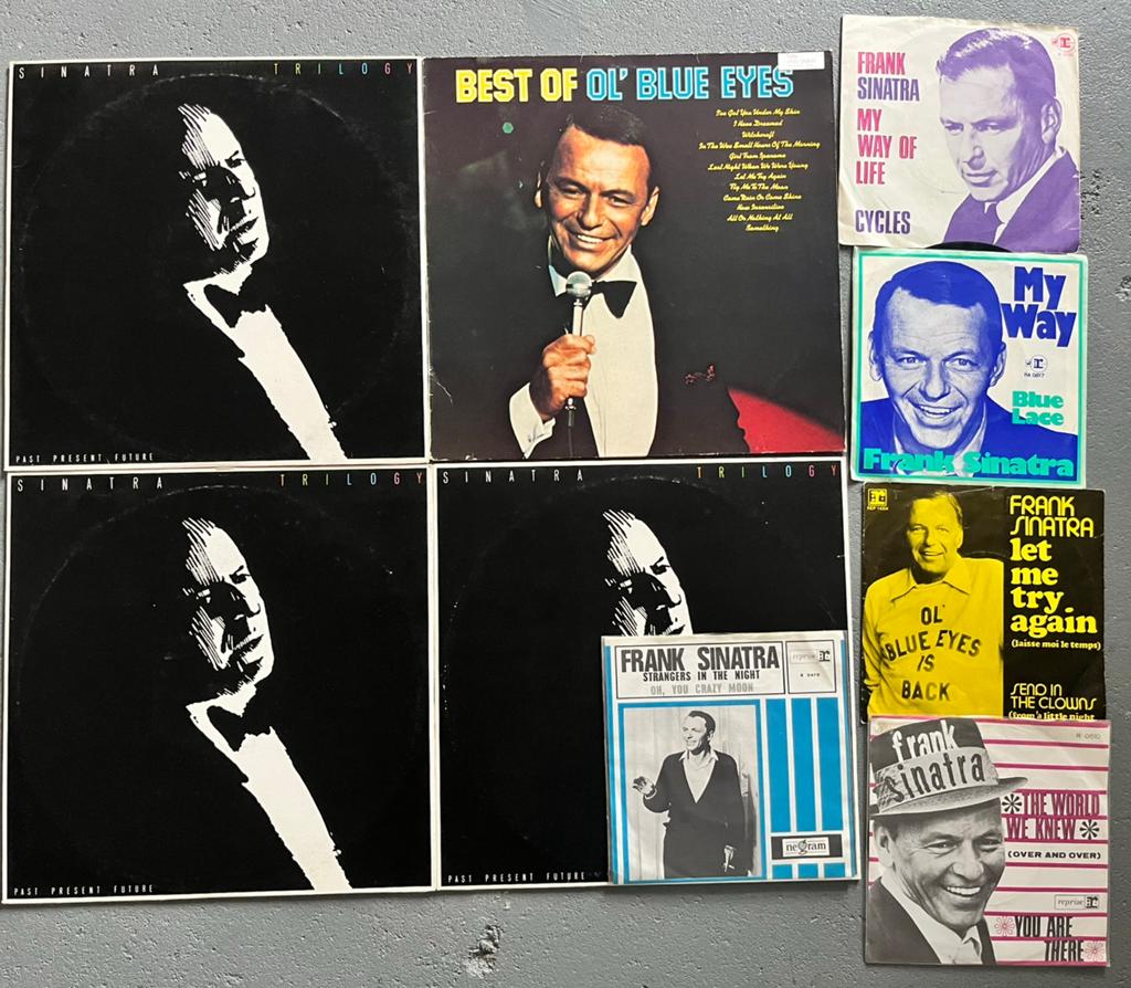 4 lp vinyl jazz blues Frank Sinatra Trilogy 5x singles 7", Ophalen of Verzenden, Gebruikt, 12 inch, Jazz