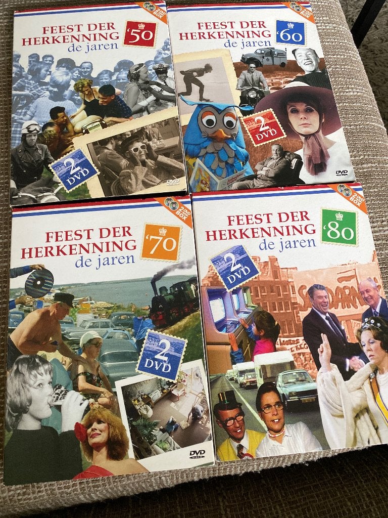 Feest der Herkenning: De Jaren '50, '60, '70, '80 DVD Boxset, Alle leeftijden, Nederlands, Zo goed als nieuw, Politiek of Geschiedenis