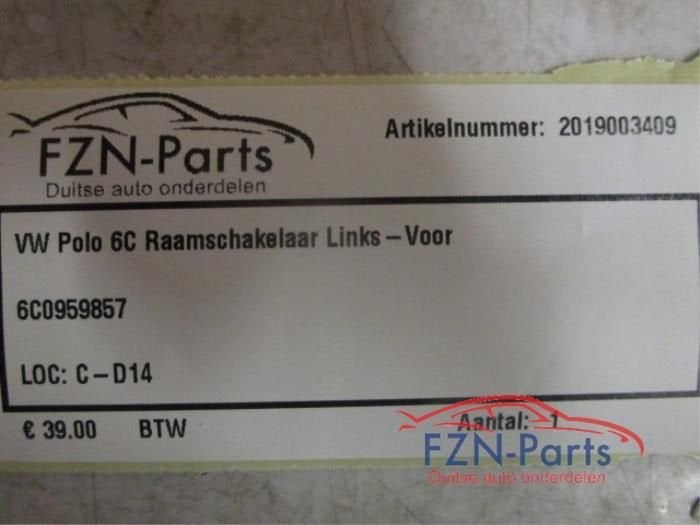 VW Polo 6C Raamschakelaar Links-Voor, Auto-onderdelen, Dashboard en Schakelaars, Ophalen of Verzenden, Gebruikt
