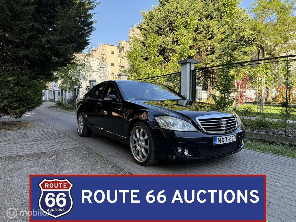 Mercedes-Benz S 500 Brabus 6.1 | 2008 | Route 66 Auctions, Auto's, Gebruikt, Overige carrosserieën, Zwart, Bedrijf