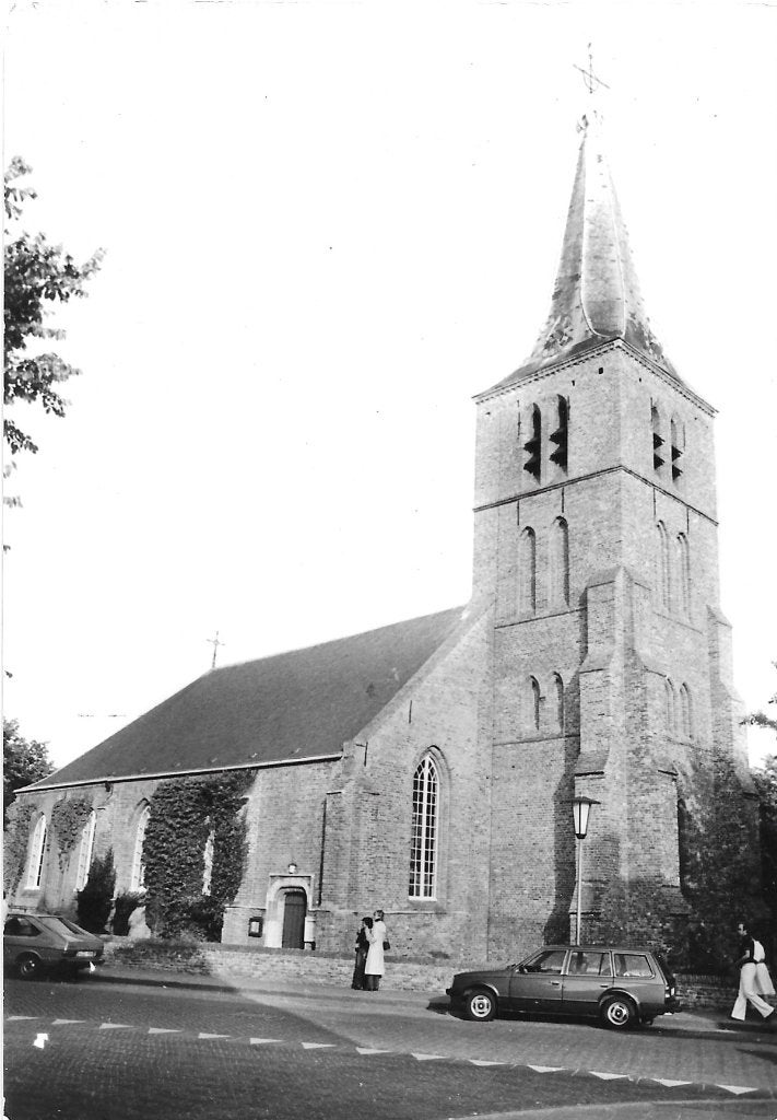 AK Domburg - Ned. Hervormde, Johannes de Doper Kerk, Verzamelen, Ophalen of Verzenden, 1960 tot 1980, Ongelopen, Zeeland