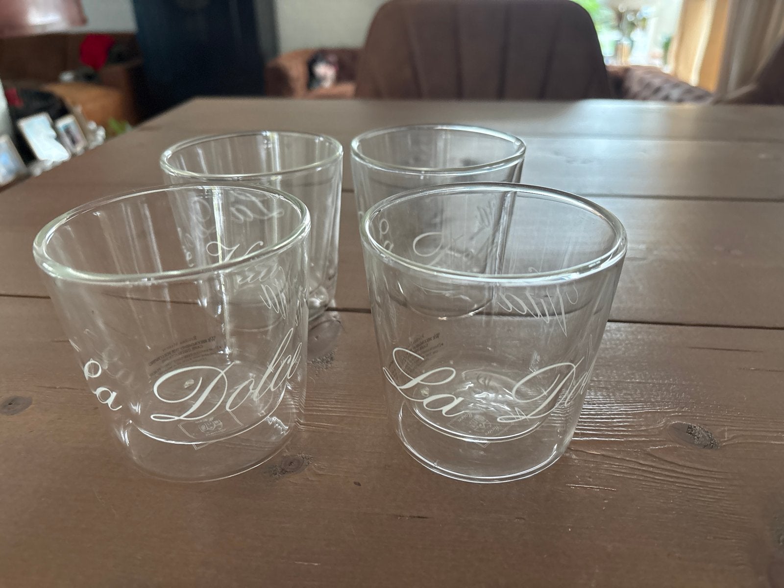 Riviera Maison Dolce La Vita Glazen - Set van 4, Ophalen of Verzenden, Zo goed als nieuw