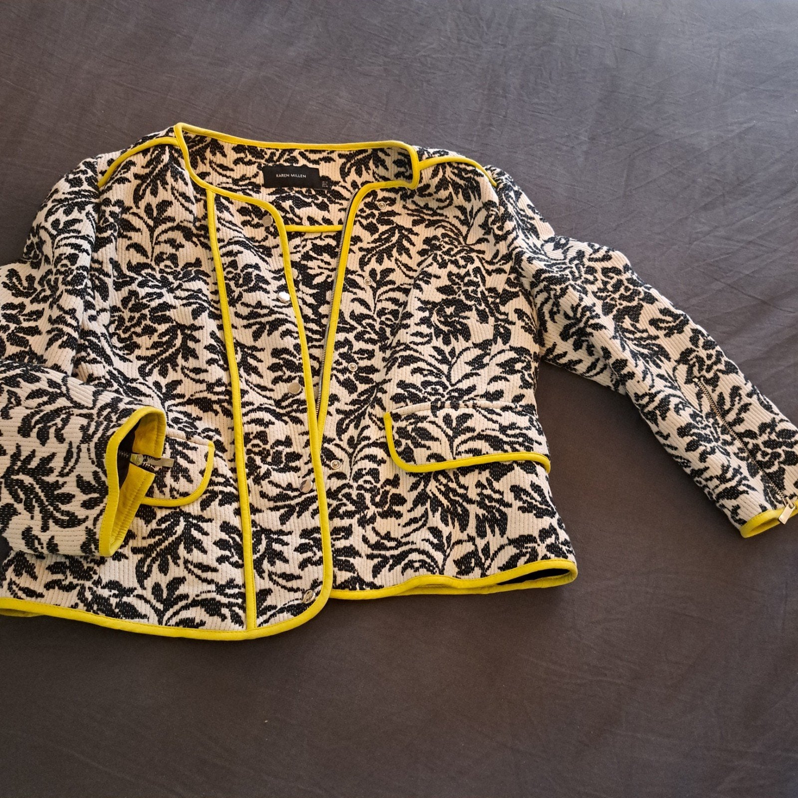 Karen Millen .bomberjack mt 14/40, Maat 38/40 (M), Karen Millen, Meerkleurig, Ophalen of Verzenden