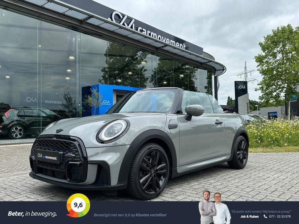 MINI Cabrio 1.5 Aut. John Cooper Works I JCW I Leder I Clima, Auto's, Mini, 136 pk, Gebruikt, Zwart, 4 stoelen