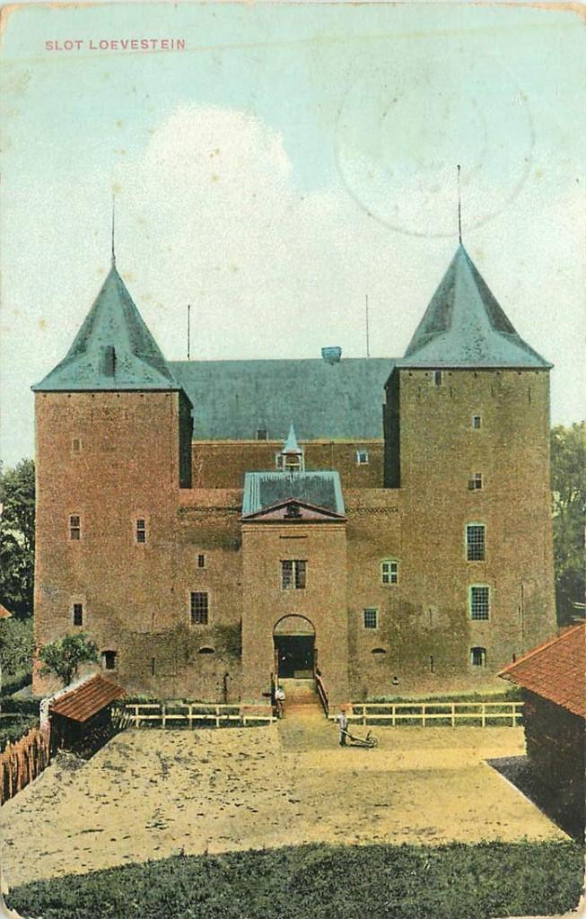 381-384-009 Slot Loevestein, Verzenden, Voor 1920, Zuid-Holland