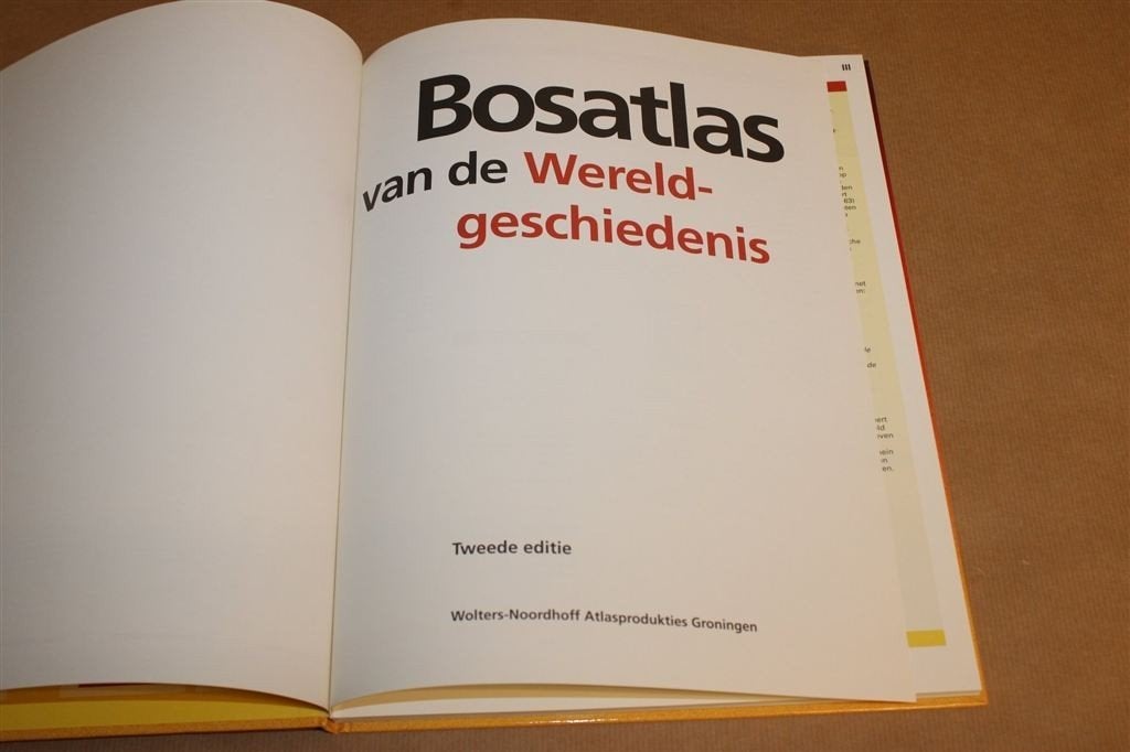 Bosatlas van de Wereldgeschiedenis — 2e Gewijzigde Editie, Gelezen, Ophalen of Verzenden, Landkaart, 1800 tot 2000