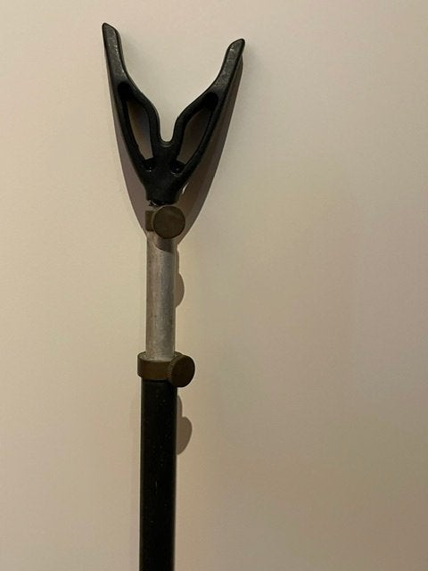 Nr.295: Uitschuifbare hengelsteun 145 cm, Ophalen of Verzenden, Gebruikt, Overige typen