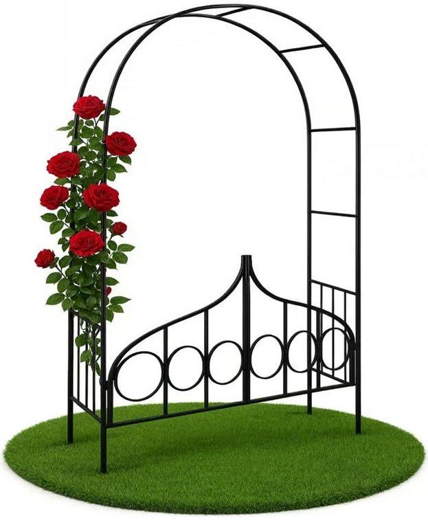 Rozenboog pergola met hekje tuinboog ijzer GRATIS BEZORGD!, Met poort, Verzenden, Nieuw, Nvt