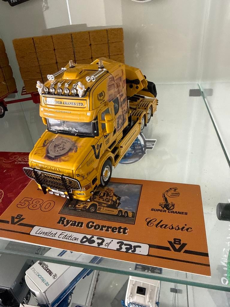 Scania 580 V8 Ryan Gorrett Limited Edition Model Truck, Overige merken, 1:32 tot 1:50, Ophalen of Verzenden, Zo goed als nieuw