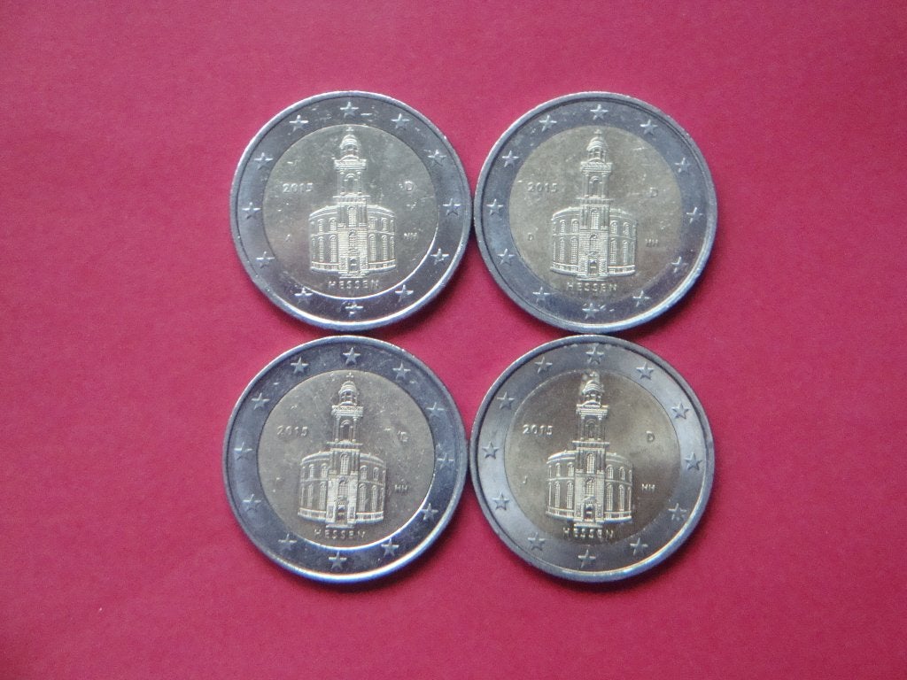 Duitsland setje munten 2 Euro Hessen 2015., Verzenden, Duitsland, 2 euro, Setje