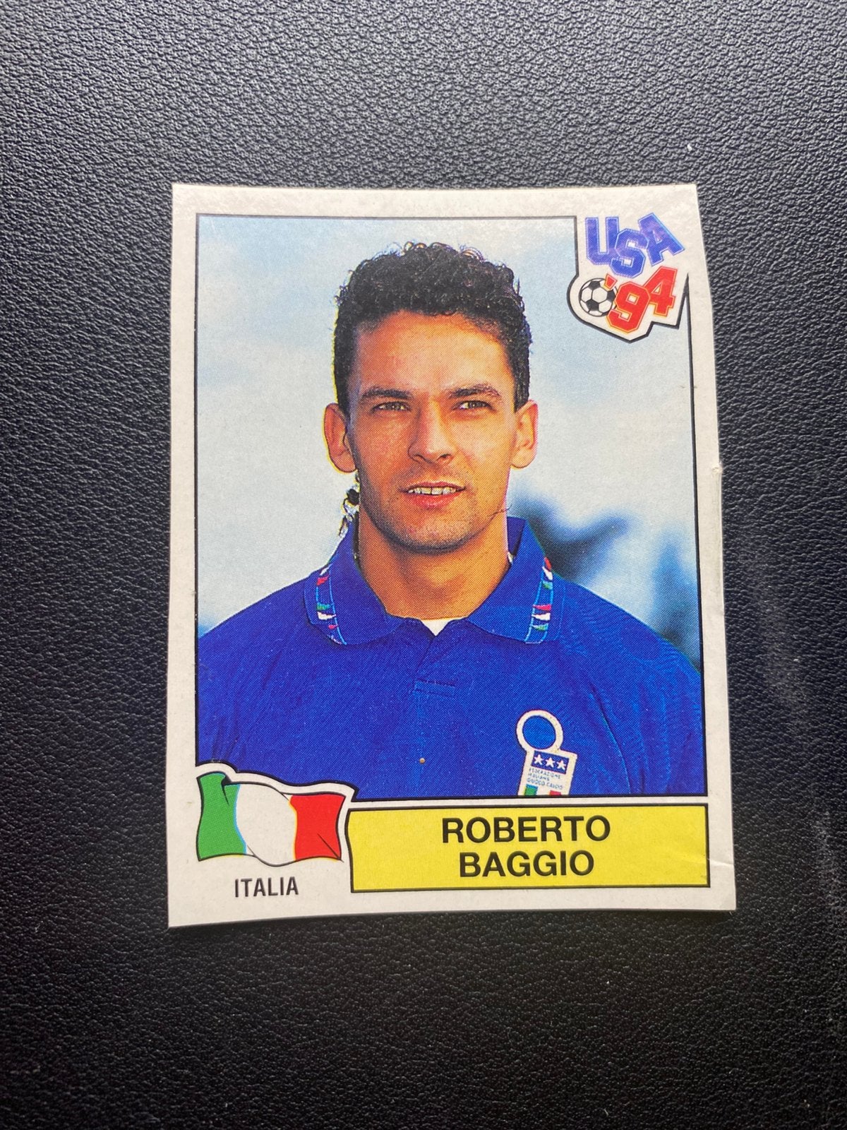 Roberto Baggio - Panini WK 1994, Ophalen of Verzenden, Zo goed als nieuw, Buitenlandse clubs, Poster, Plaatje of Sticker