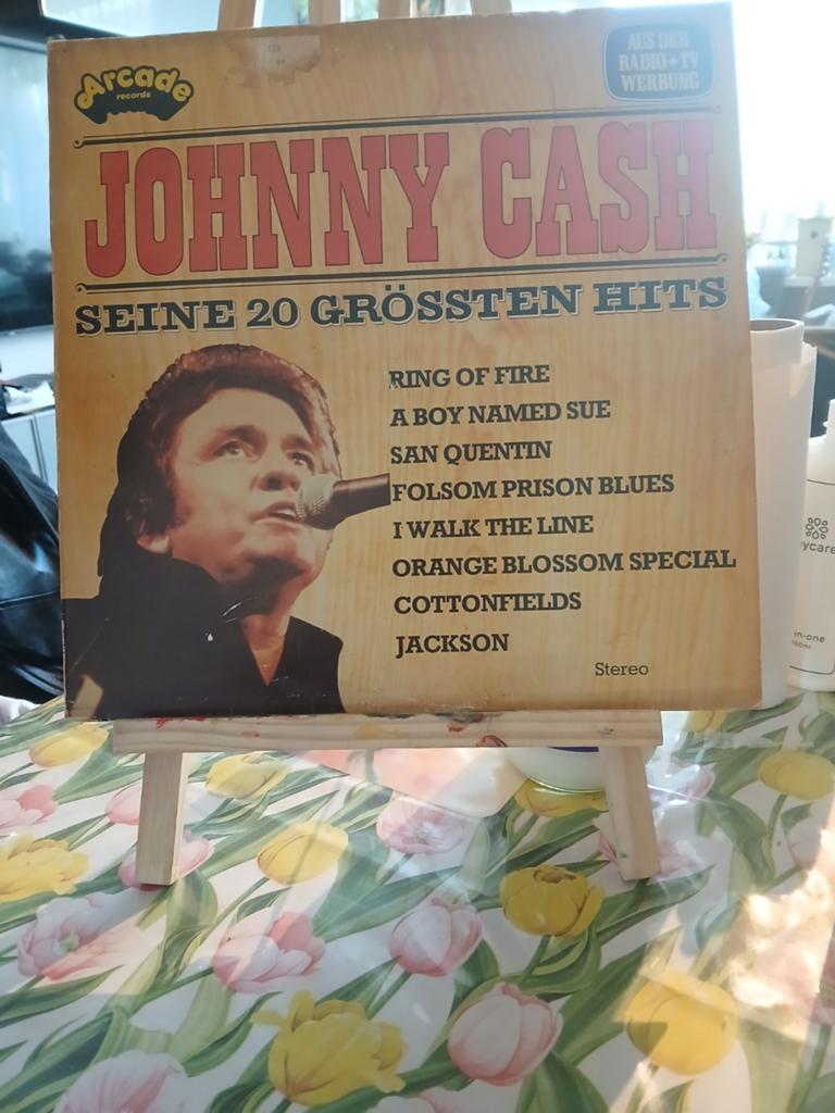 Johnny Cash - Seine 20 Größten Hits LP (Arcade Records), Cd's en Dvd's, Vinyl | Country en Western, Gebruikt, Ophalen of Verzenden