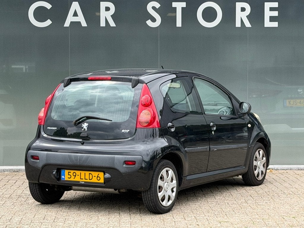 Peugeot 107 1.0-12V XS, Auto's, Peugeot, Voorwielaandrijving, Stof, Gebruikt, Zwart