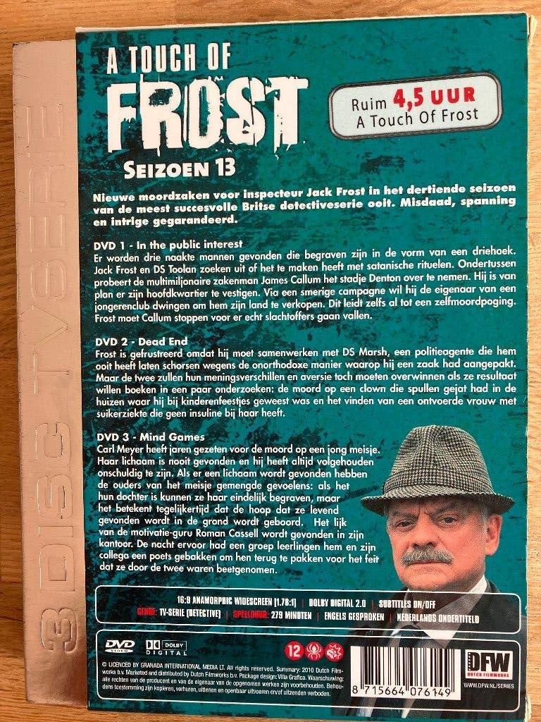 A TOUCH OF FROST 13e seizoen, Cd's en Dvd's, Engels, Nederlands, Ophalen of Verzenden, Zo goed als nieuw