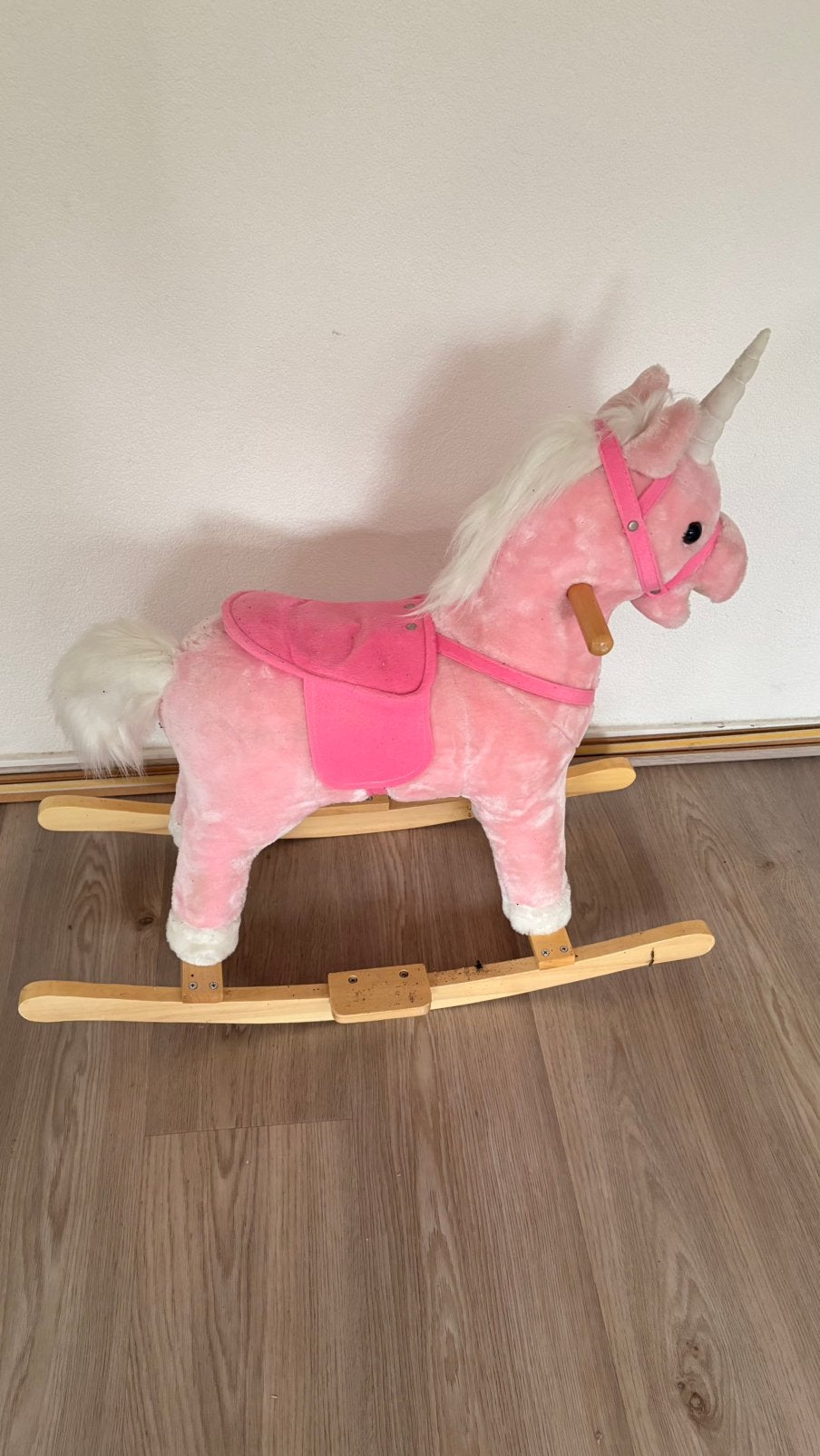 GRATIS – Roze eenhoorn hobbelpaard!, Ophalen, Zo goed als nieuw