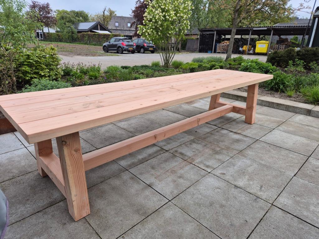Douglas tuintafel met stalen of houten poten - Nieuw!, Ophalen, Nieuw, Rechthoekig, Hout