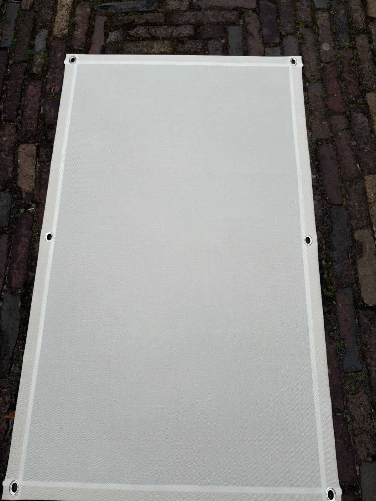 Beige screendoek - zonwering, Ophalen, Zo goed als nieuw