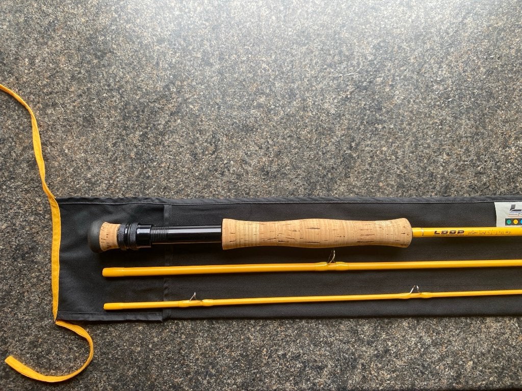 Te koop vliegvishengel Loop yelow line 9`3 #7, Ophalen of Verzenden, Zo goed als nieuw, Overige typen