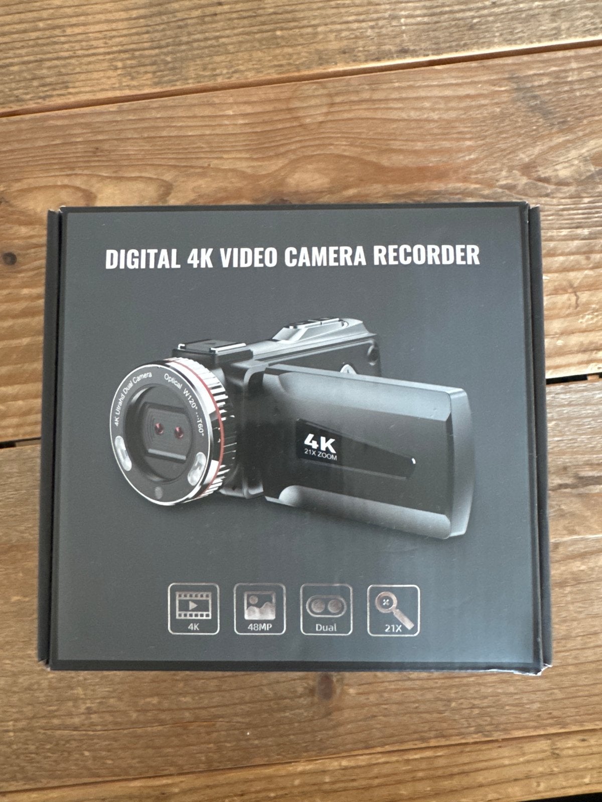 4K Digitale Video Camera Recorder - Nieuw in doos, Audio, Tv en Foto, Minder dan 8x, Externe microfoon, Camera, Ophalen