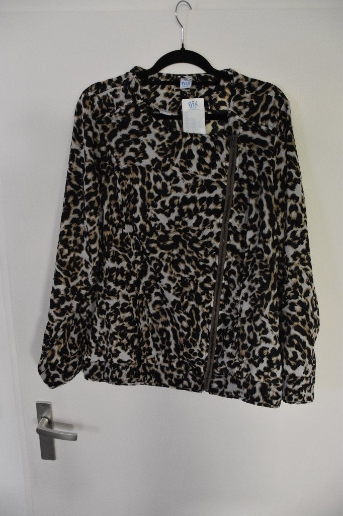 leuk nieuw blouse/jasje animal print maat 52 MS Mode, Meerkleurig, Blouse of Tuniek, Nieuw, Ophalen of Verzenden