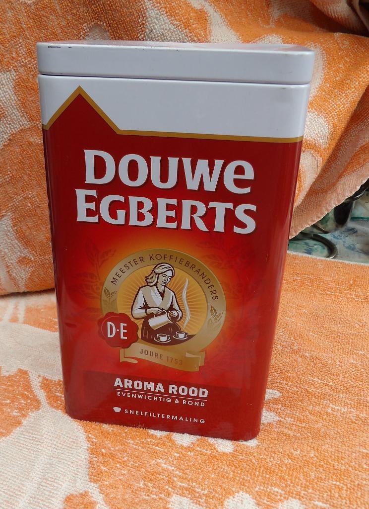 Douwe Egberts koffieblik/ bewaardoos koffie / DE kofieblik, Antiek en Kunst, Ophalen of Verzenden