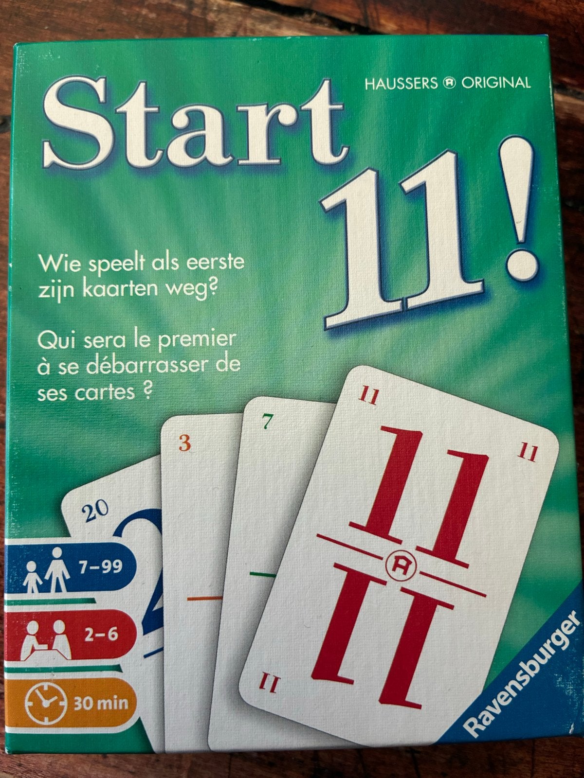 Start 11! Kaartspel van Ravensburger - Zo goed als nieuw, Drie of vier spelers, Ophalen of Verzenden, Zo goed als nieuw