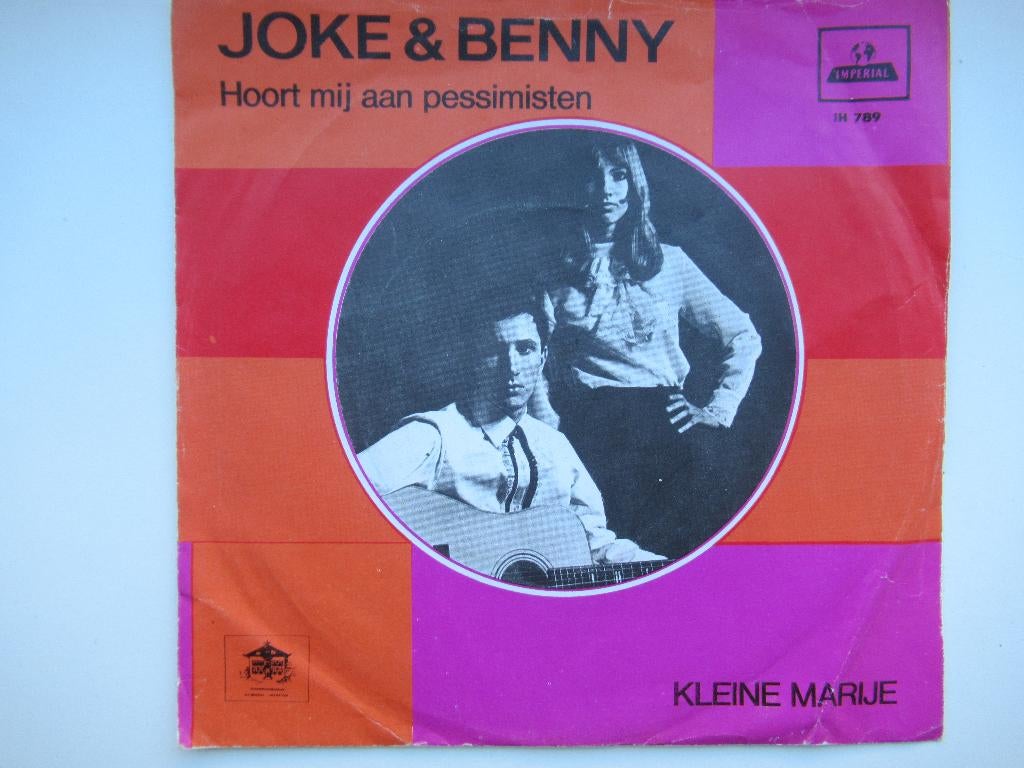JOKE & BENNY # Hoort mij aan pessimisten/kleine marije, Cd's en Dvd's, Vinyl | Nederlandstalig, Zo goed als nieuw, Levenslied of Smartlap